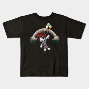 Super Cute Kawaii Goth Girl Kids T-Shirt